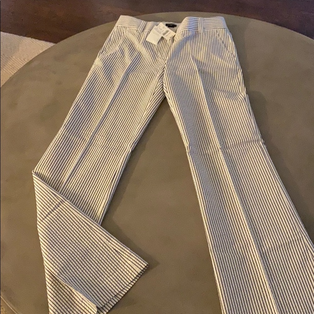 Seersucker trouser pants